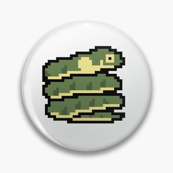 Item preview, Pixel Barred Grass Snake designed and sold by CheesyBugShop.