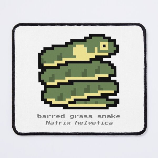 Item preview, Pixel Barred Grass Snake designed and sold by CheesyBugShop.