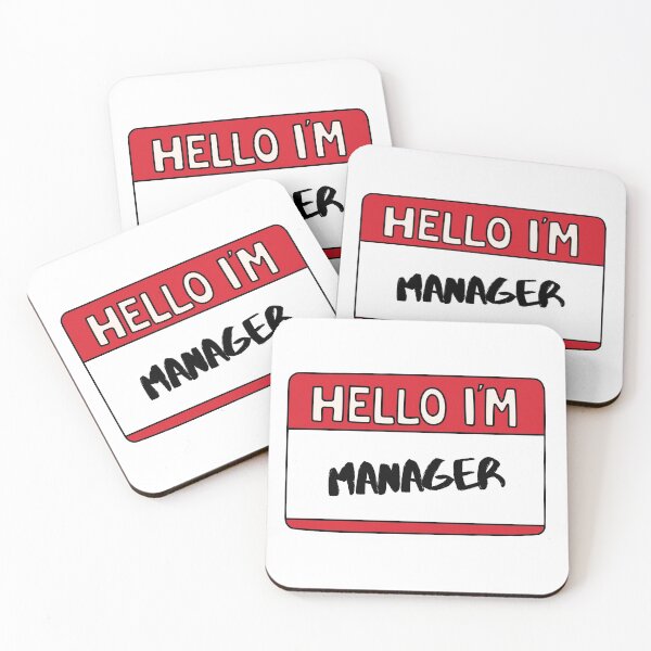 Item preview, Hello I'm Manager designed and sold by Whimsical Wenli.