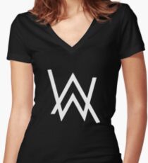 alan walker Women's Fitted V-Neck T-Shirt