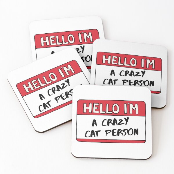 Item preview, Hello I'm A Crazy Cat Person designed and sold by Whimsical Wenli.