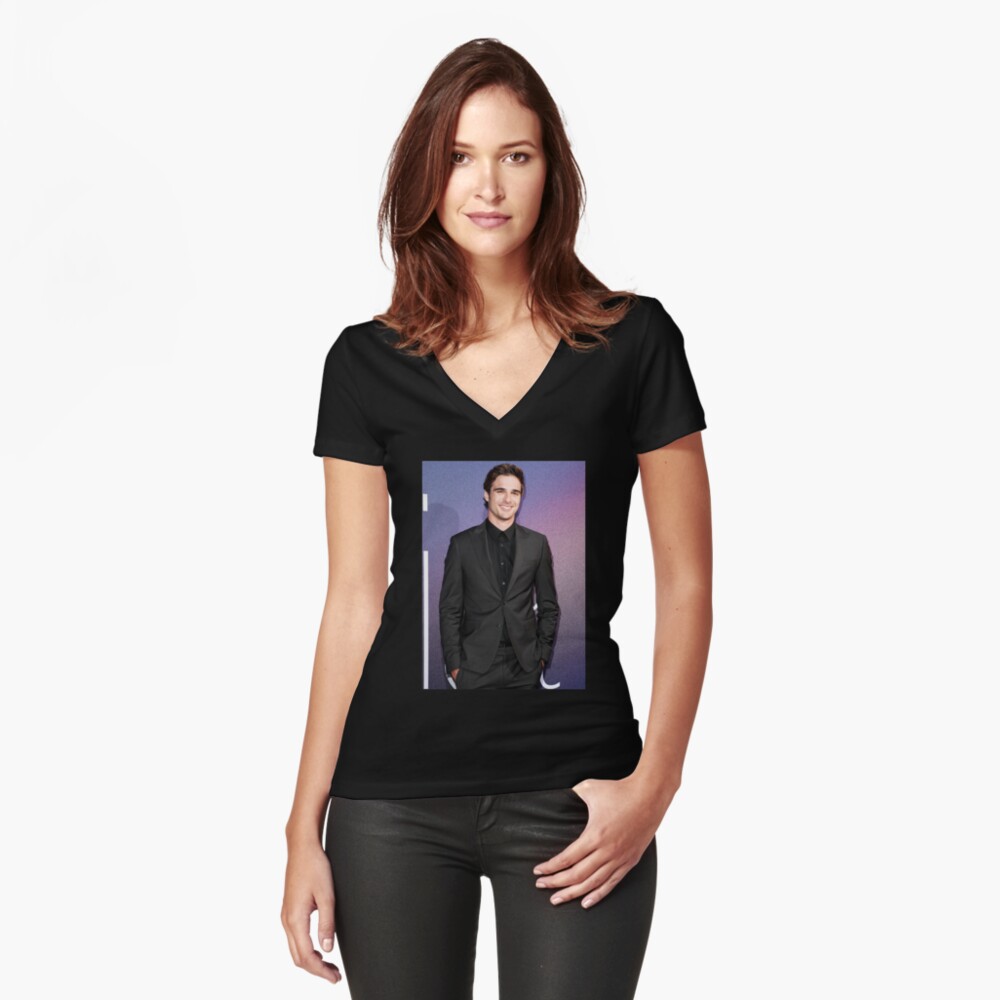 Item preview, Fitted V-Neck T-Shirt designed and sold by PinkStoreIDUS.