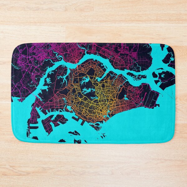 Item preview, Singapore City Map - Neon designed and sold by deMAP.
