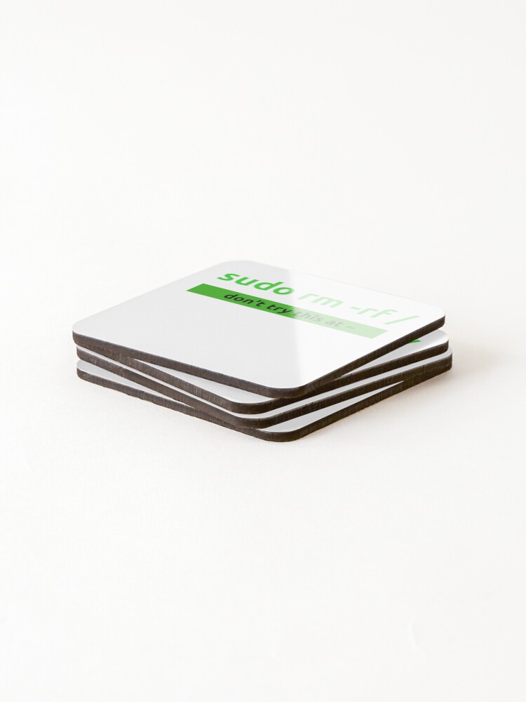 Thumbnail 4 of 5, Coasters (Set of 4), Sudo Linux Programming Command designed and sold by EricCosgrove.
