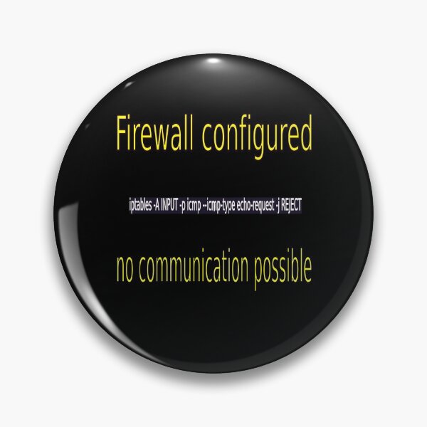 Item preview, Firewall configured no communication possible designed and sold by CottagePop.