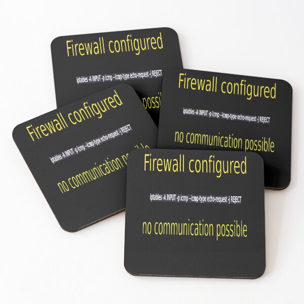 Item preview, Firewall configured no communication possible designed and sold by CottagePop.