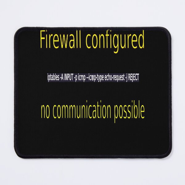 Item preview, Firewall configured no communication possible designed and sold by CottagePop.