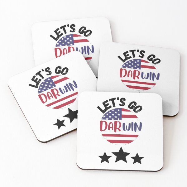 Item preview, Let's go darwin round flag designed and sold by SamXDesigns.