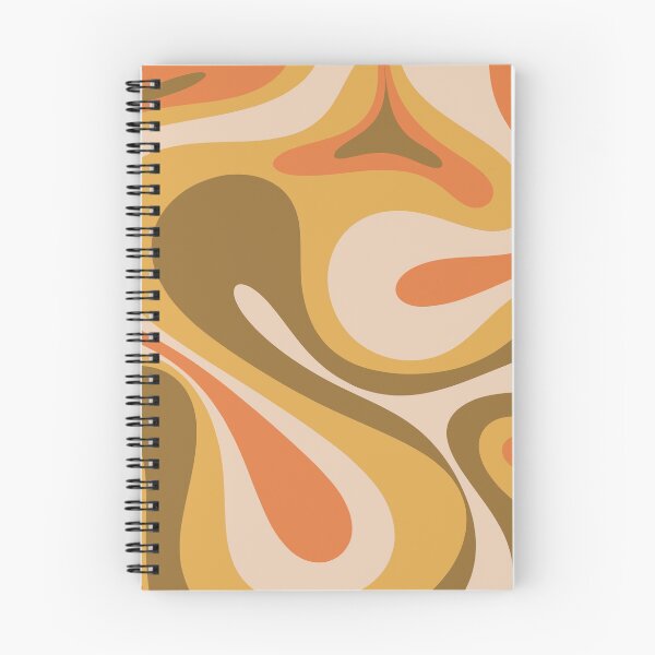 Item preview, Mod Swirl Retro Abstract 60s 70s Pattern Brown Mustard Yellow Orange Beige designed and sold by kierkegaard.
