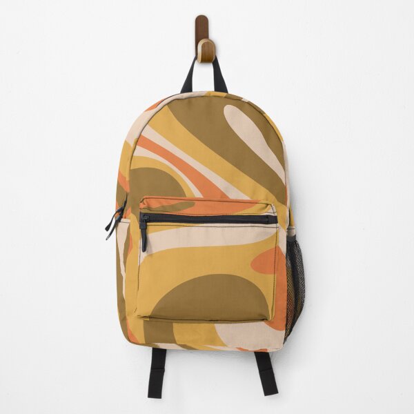Item preview, Mod Swirl Retro Abstract 60s 70s Pattern Brown Mustard Yellow Orange Beige designed and sold by kierkegaard.