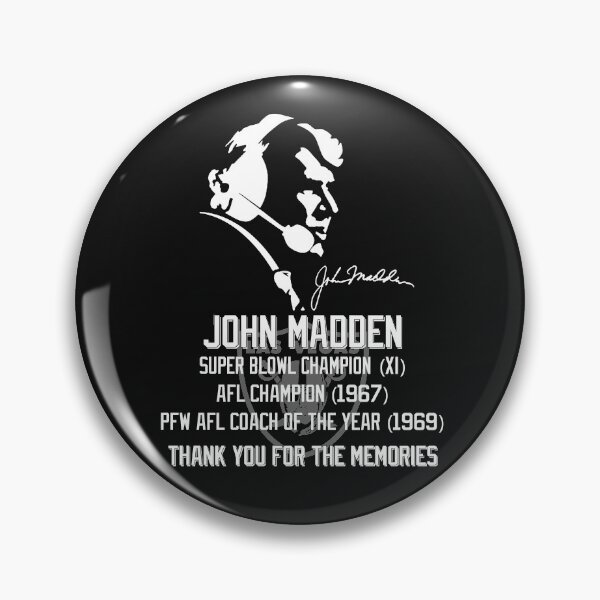 Item preview, John Madden Raiders Legend Tribute Thank You For The Memories RIP T-shirt designed and sold by Chambers-Avara.