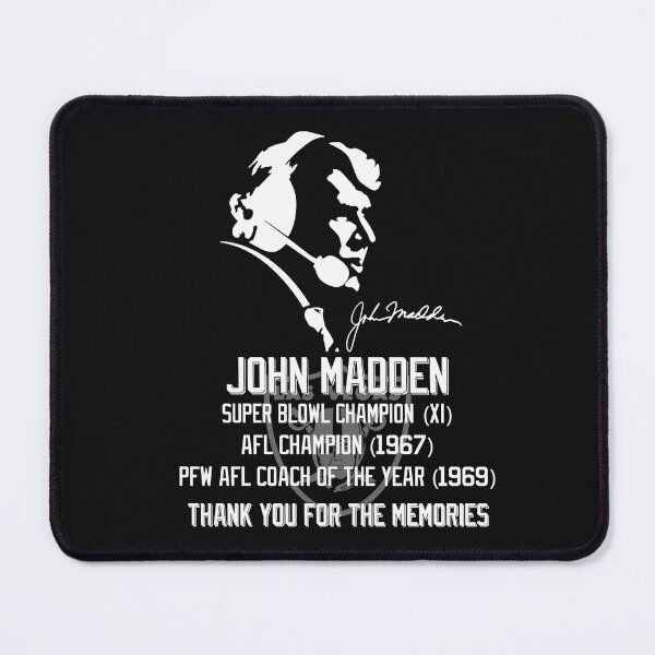 Item preview, John Madden Raiders Legend Tribute Thank You For The Memories RIP T-shirt designed and sold by Chambers-Avara.