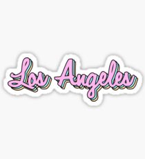 Pegatina los angeles retro