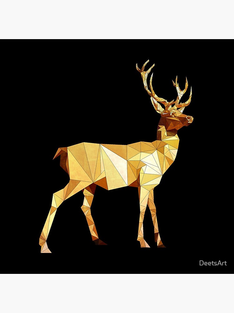 Thumbnail 2 of 2, Tote Bag, Low Poly Deer designed and sold by DeetsArt.