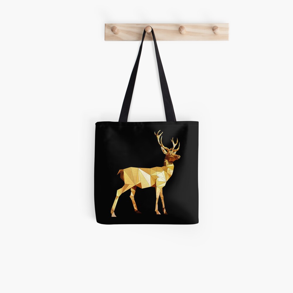 Low Poly Deer Tote Bag