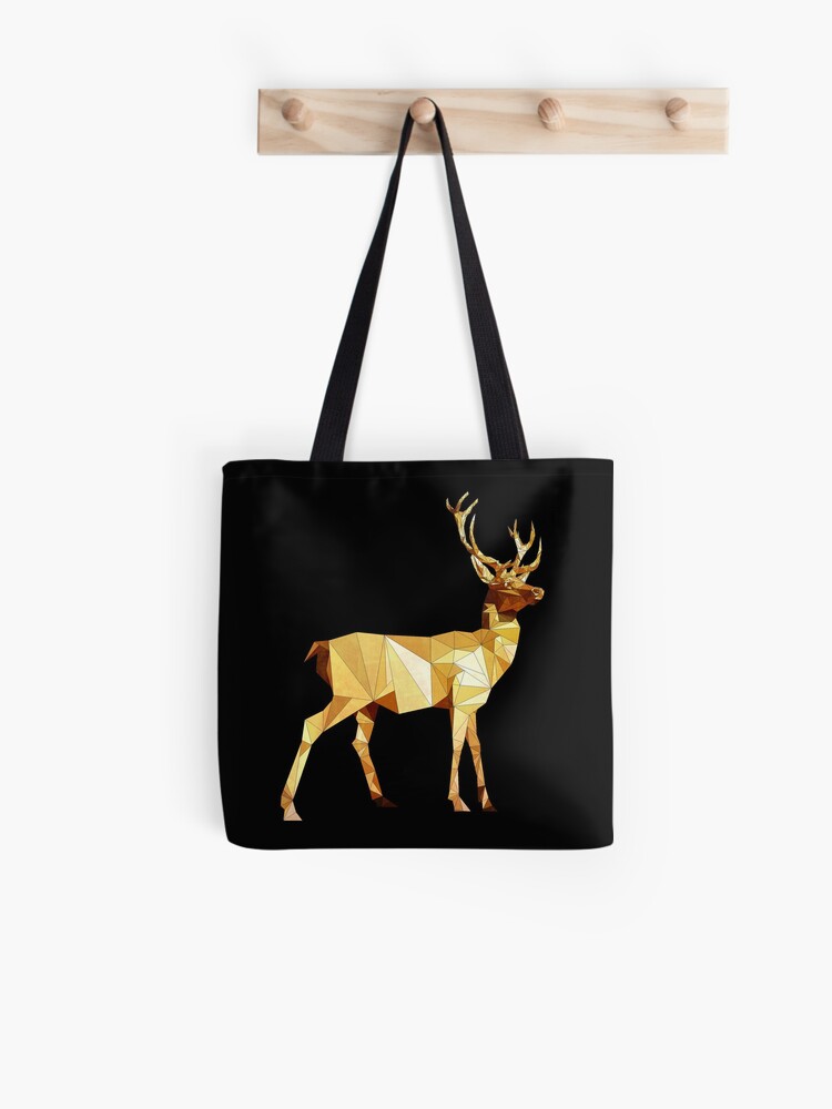Thumbnail 1 of 2, Tote Bag, Low Poly Deer designed and sold by DeetsArt.