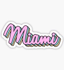 miami retro Sticker