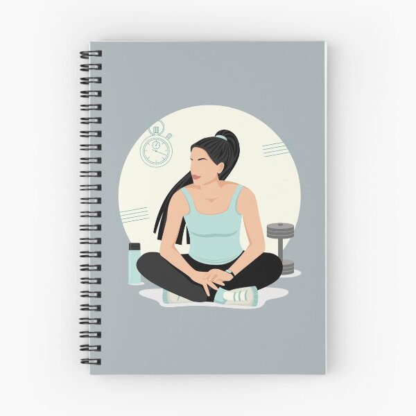 Item preview, Abstract woman sportswoman is sitting on the floor. Fitness. designed and sold by ElenaKud.
