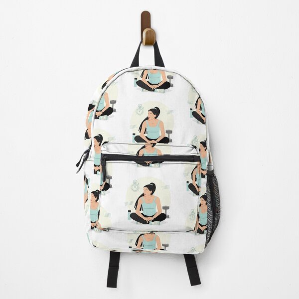 Item preview, Abstract woman sportswoman is sitting on the floor. Fitness. designed and sold by ElenaKud.