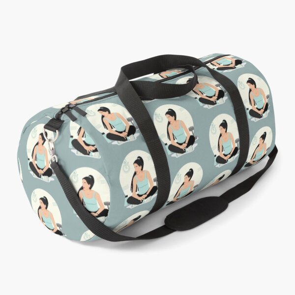 Item preview, Abstract woman sportswoman is sitting on the floor. Fitness. designed and sold by ElenaKud.