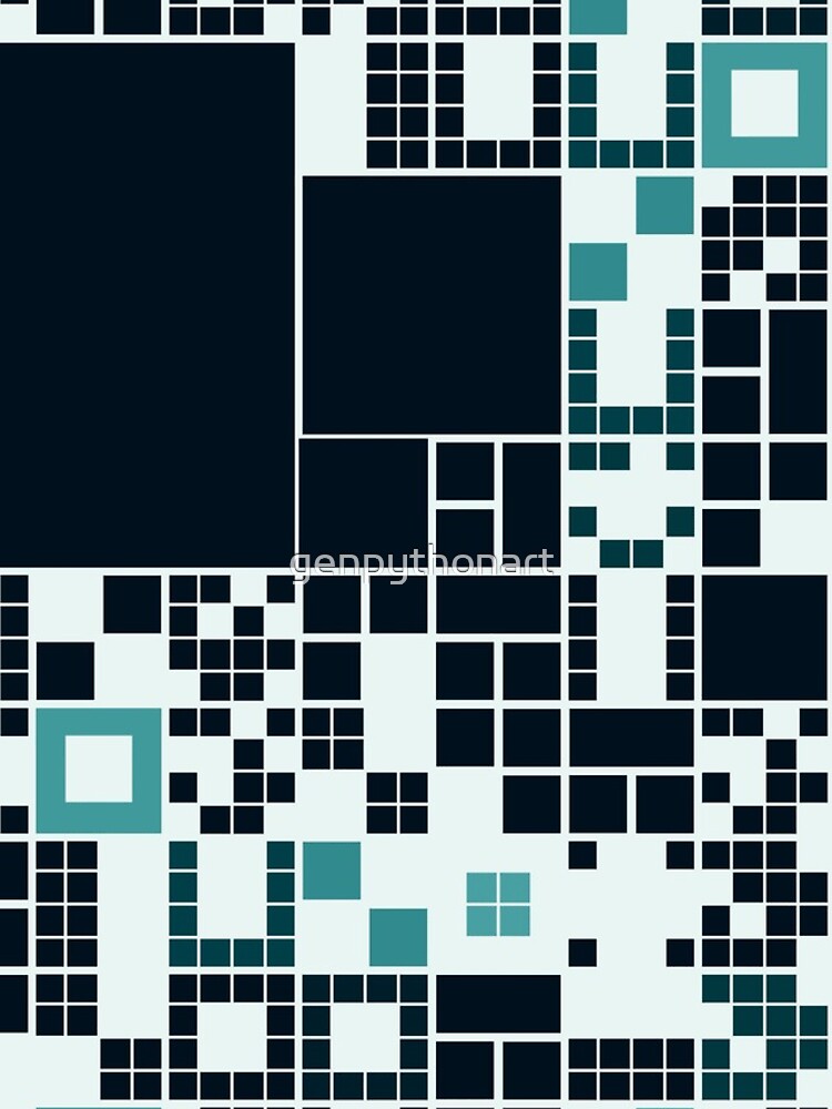 Thumbnail 4 of 4, iPhone Case, Squares 3 designed and sold by genpythonart.
