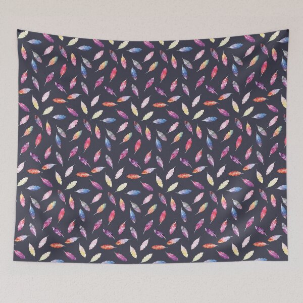 Item preview, Galaxy feathers pattern designed and sold by FunnyChameleon.