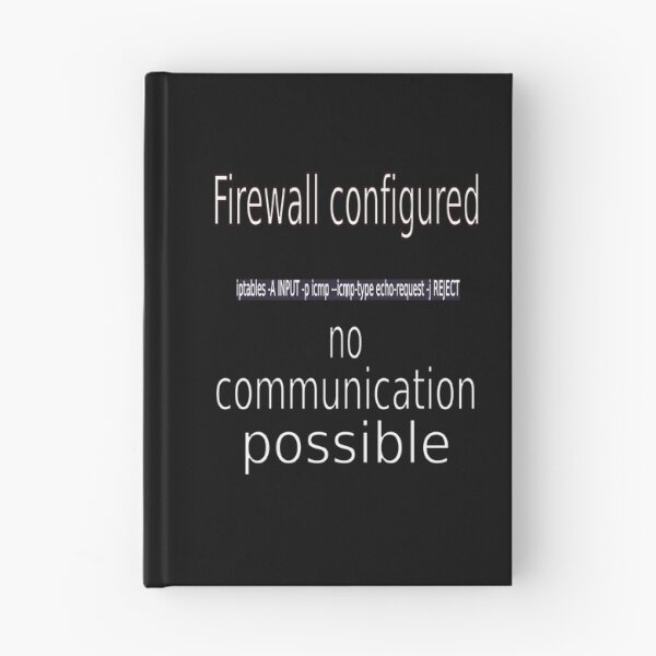 Item preview, Firewall configured no communication possible w designed and sold by CottagePop.