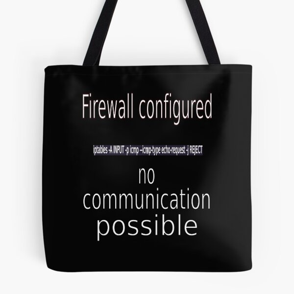 Item preview, Firewall configured no communication possible w designed and sold by CottagePop.