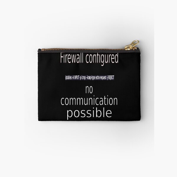 Item preview, Firewall configured no communication possible w designed and sold by CottagePop.