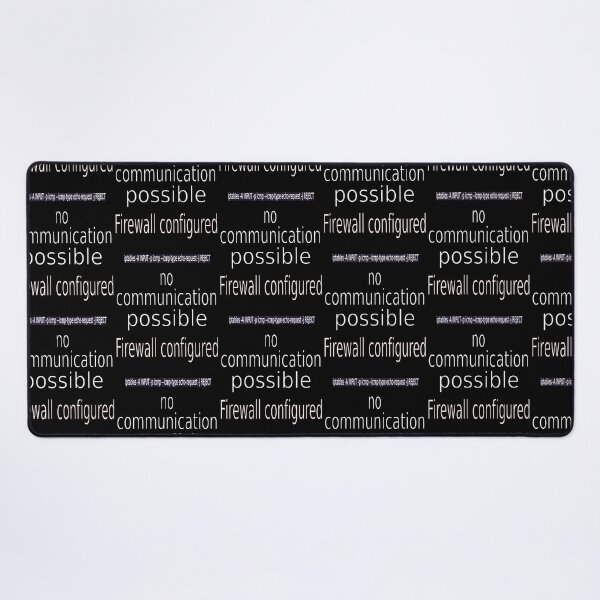 Item preview, Firewall configured no communication possible w designed and sold by CottagePop.