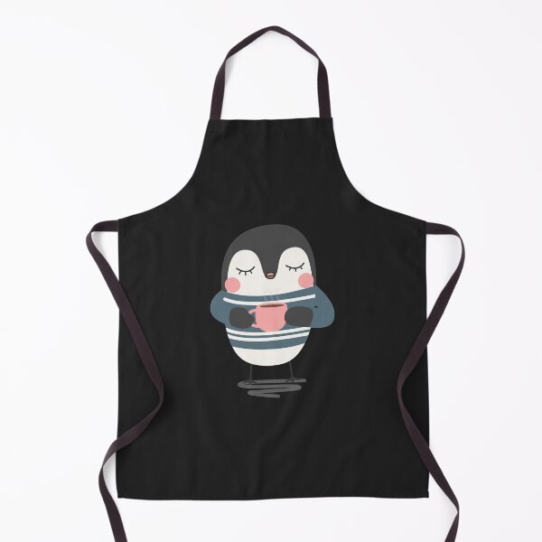 Item preview, Cute Penguin Drinking Coffee Sticker designed and sold by SabaGhazi.
