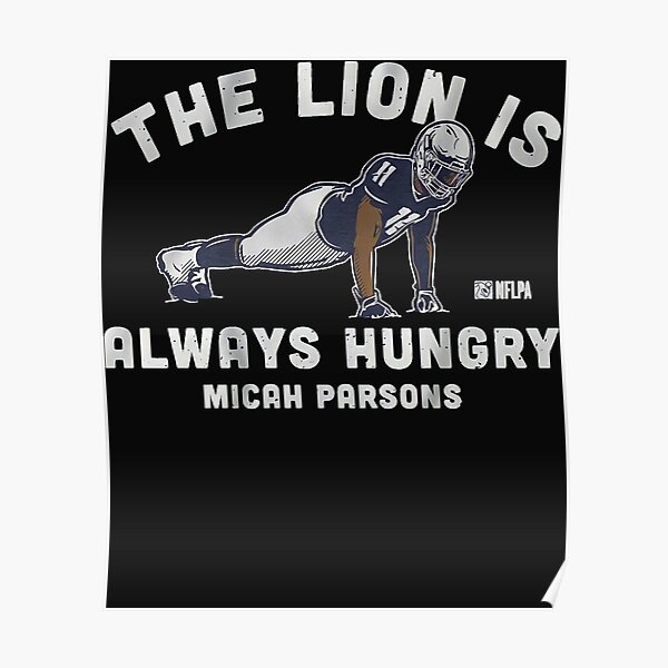 Micah Parsons Push Ups The Lion Is Always Hungry NFLPA Unisex T