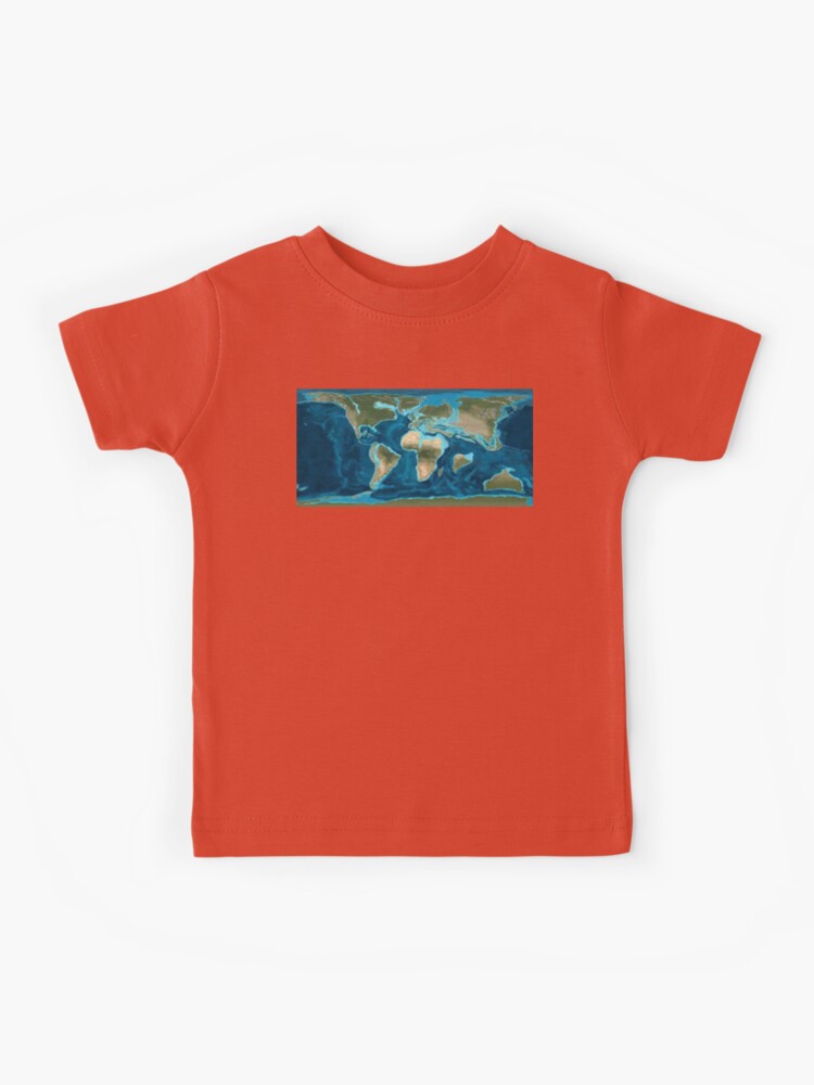 Map of the earth 65 million years ago