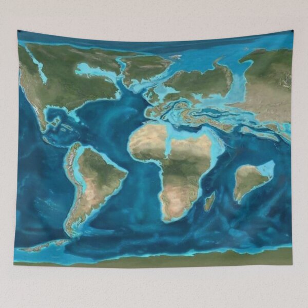 Item preview, Map of the earth 65 million years ago designed and sold by Pavnud.
