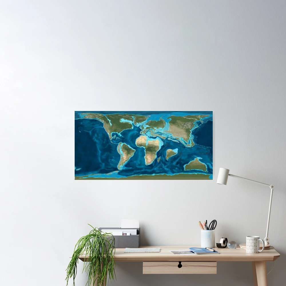 murando Canvas Wall Art World map 90x60 cm Non-Woven Canvas Prints Image  Framed Artwork Painting Picture Photo Home…