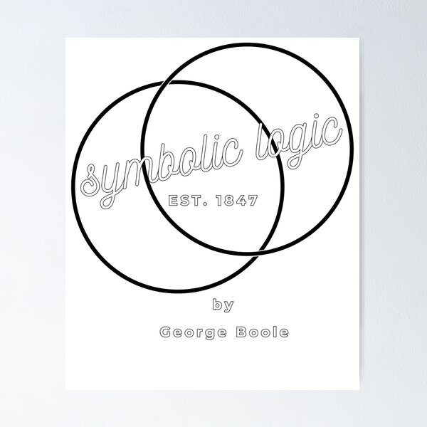 Item preview, symbolic logic by George Boole designed and sold by arkantus.