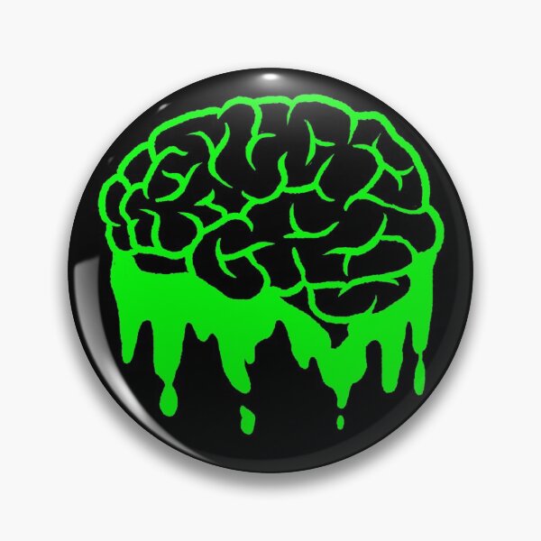 Item preview, green brain dripping goo designed and sold by SevLovesLily.