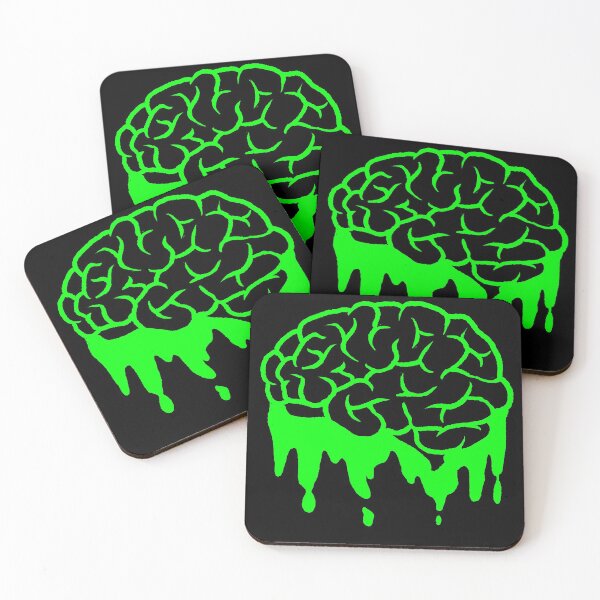 Item preview, green brain dripping goo designed and sold by SevLovesLily.