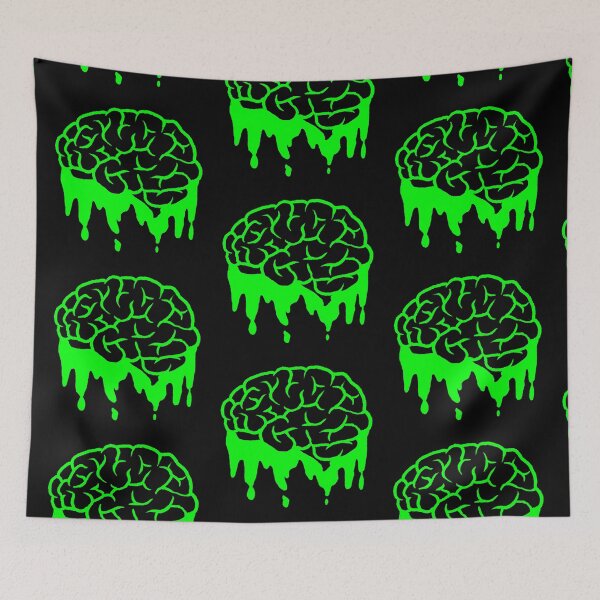 Item preview, green brain dripping goo designed and sold by SevLovesLily.
