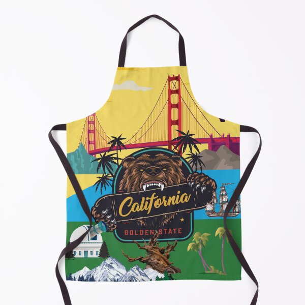 Item preview, US state of California poster for icons and travel destinations designed and sold by Malintha Peiris.