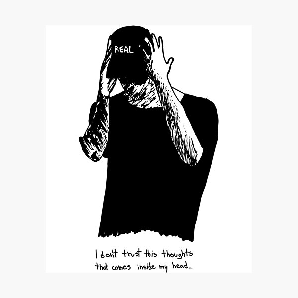 NF - Leave me alone lyrics  Poster for Sale by Lauulauuzart