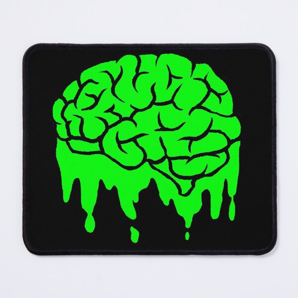 Item preview, green brain dripping goo - alt designed and sold by SevLovesLily.