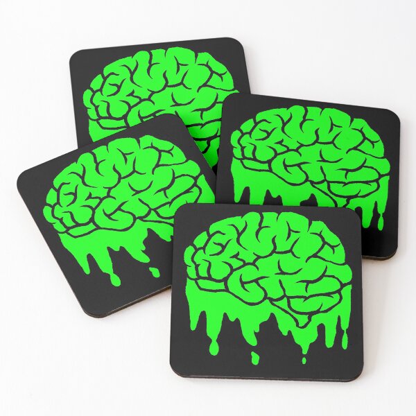 Item preview, green brain dripping goo - alt designed and sold by SevLovesLily.