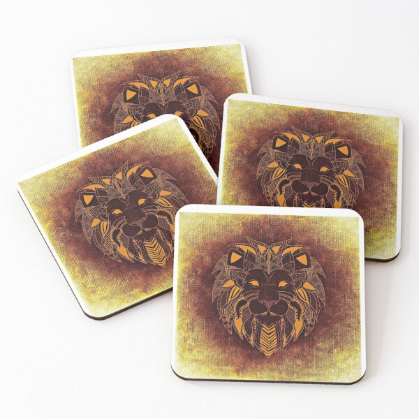 Item preview, Gold lion designed and sold by MirartShop.
