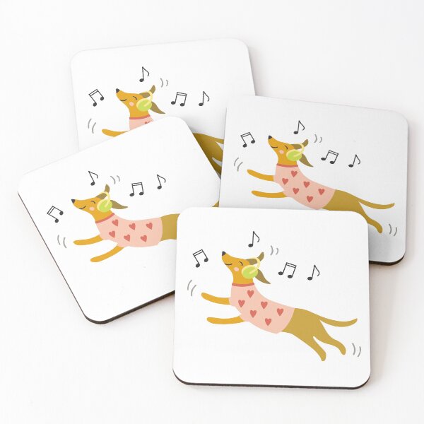 Item preview, Music lover dancing dog with headphones  designed and sold by Darina Gulbina.