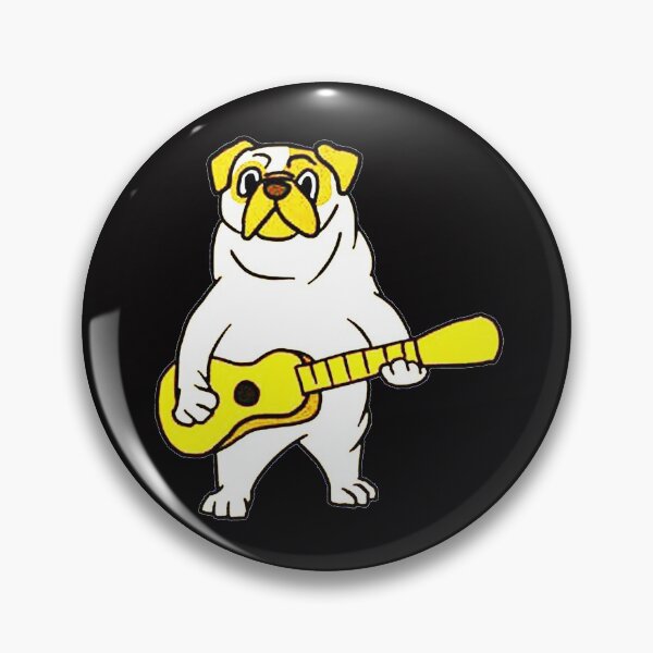 Item preview, Pug Dog Playing Guitar designed and sold by jacopnoel.