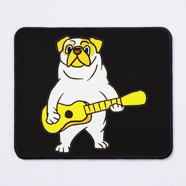 Item preview, Pug Dog Playing Guitar designed and sold by jacopnoel.