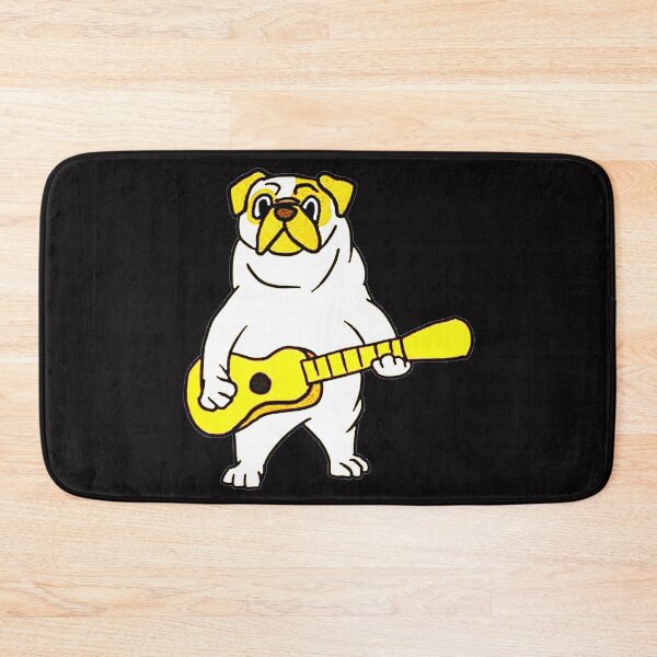 Item preview, Pug Dog Playing Guitar designed and sold by jacopnoel.