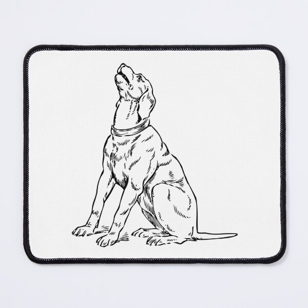 Item preview, drawing of a sitting dog designed and sold by JAG2B.