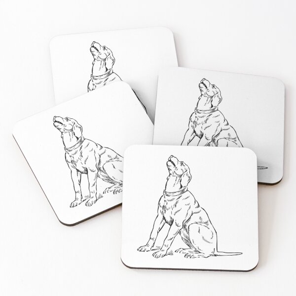 Item preview, drawing of a sitting dog designed and sold by JAG2B.